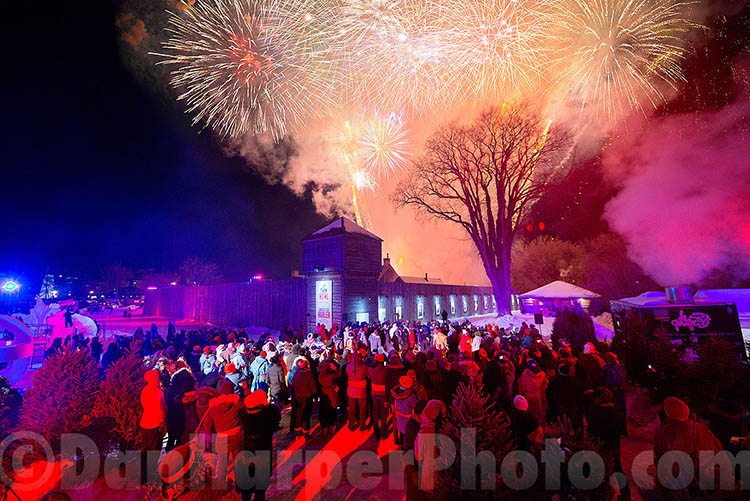 Festival du Voyageur - opening ceremonies fireworks