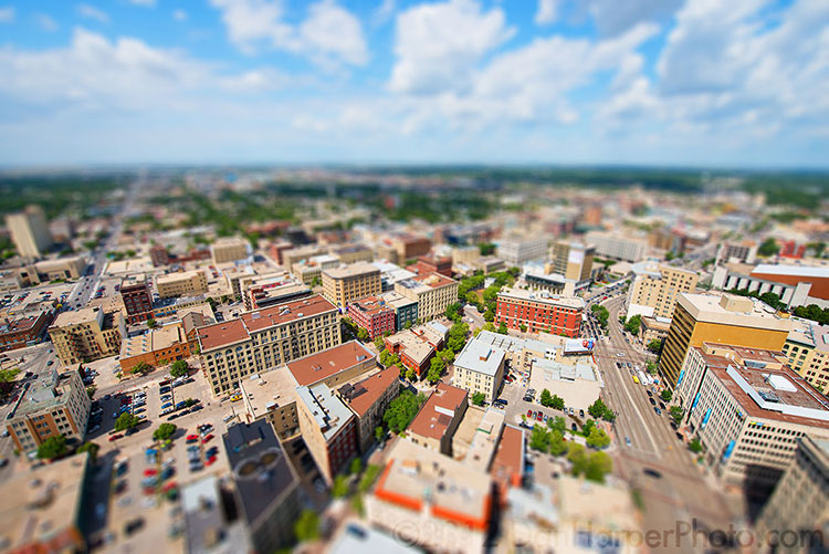 fake model of the city of Winnipeg