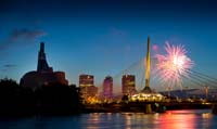 stock photography: st boniface bridge, the forks