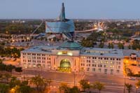 Winnipeg aerial stock photography - Rooftops