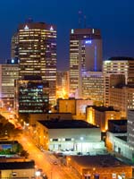 Winnipeg aerial stock photography - Rooftops